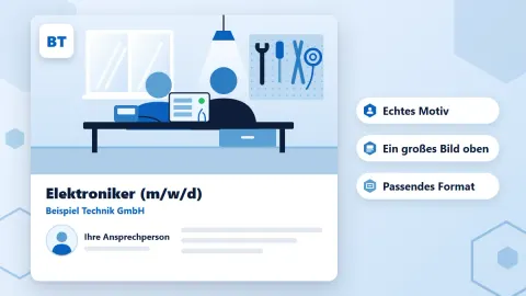 Bilder in Stellenanzeigen: Motive, Bildmaße und Bildrechte für Arbeitgeber auf einen Blick