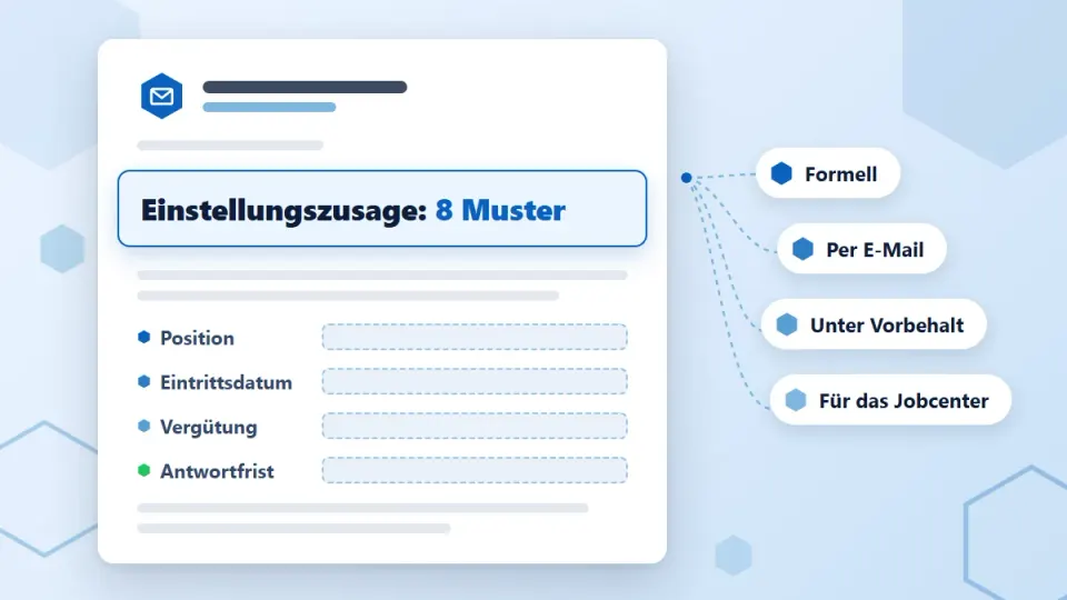 Einstellungszusage: 8 Muster für Arbeitgeber