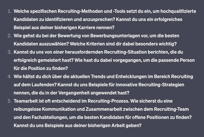 5 jobspezifische Fragen für ein Bewerbungsgespräch